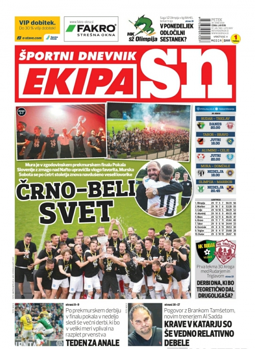Naslovnica Ekipe 26. 6. 2020