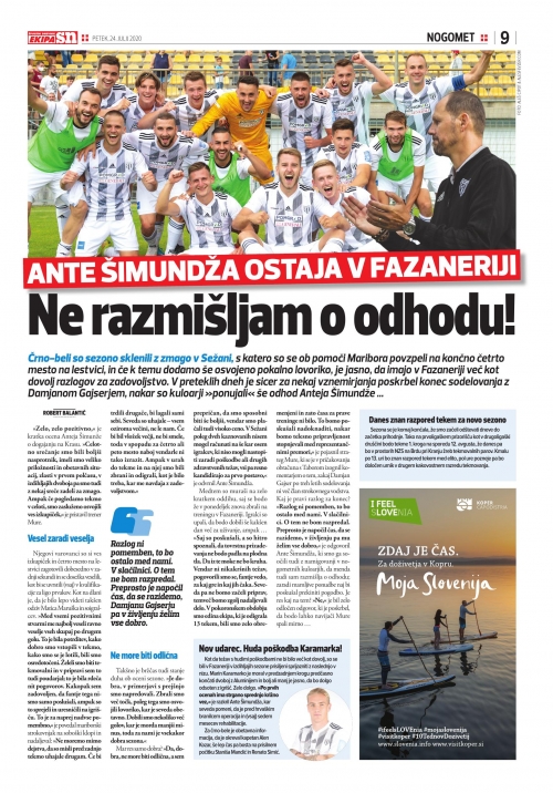Ante Šimundža ostaja v Fazaneriji.