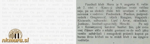 Volilna seja Football kluba Mura na kateri so izvolili vodstvo kluba.