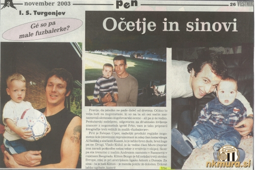 Trije očetje in trije sinovi leta 2003.