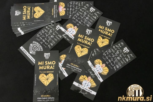 Spominske karte za tekmo Mura : CB 24 Tabor Sežana, ki je bila odigrana 13. junija 2020.