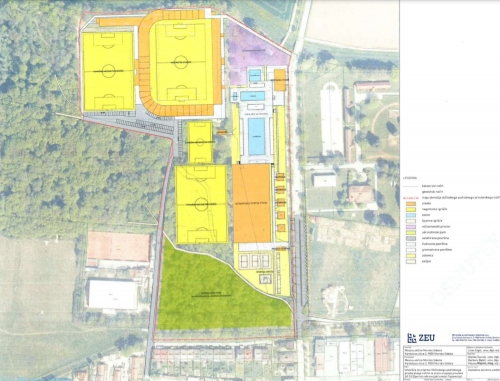 Prostorski akt predvideva dograditev stadiona Fazanerija in gradnjo pomožnih igrišč.