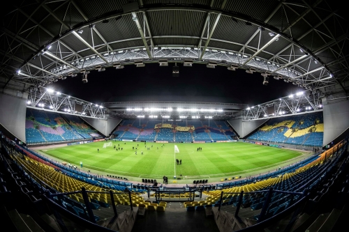 Pogled na stadion GelreDome v Arnhemu.
