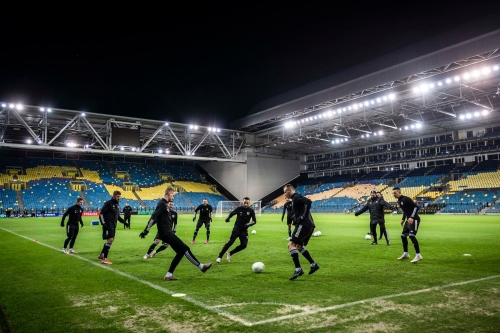 Uradni trening Mure pred zadnjo tekmo evropske konferenčne lige v sezoni 2021/22.
