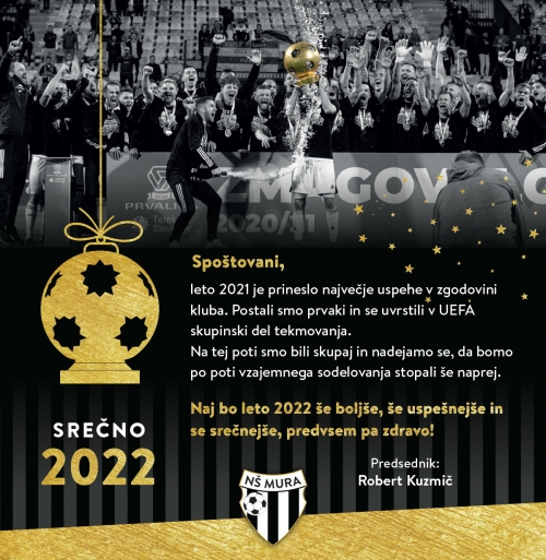 Voščilo Mure ob novem letu 2022.