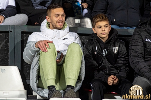 Andrija Filipović na tekmi Mura : Gorica.