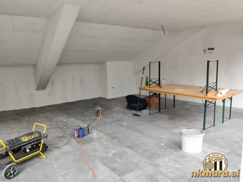 Prostori pod južno tribuno počasi dobivajo končno podobo.