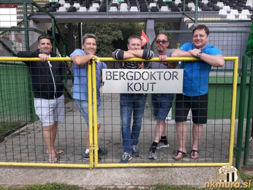 Pajdaši v Bergdoktor kouti. Od leve: Denis Rajbar, Igor Petkovič, Miran Forjanič, Stanko Prelec in Robert Kuzmič. Fotografija je nastala 13. julija 2019.