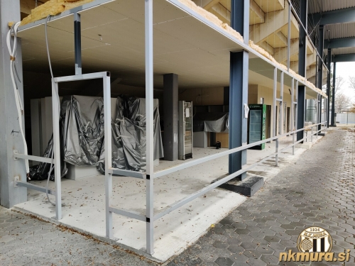 Prostori pod sektorjema A in B so še vedno v izgradnji.