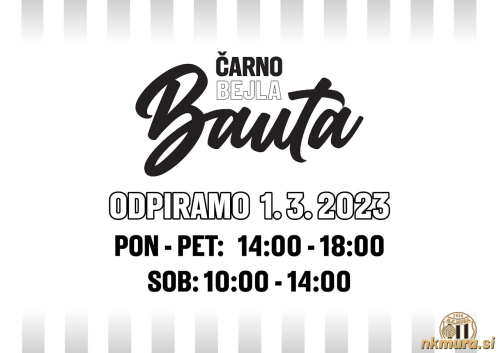 Reklama za čarno-bejlo bauto.