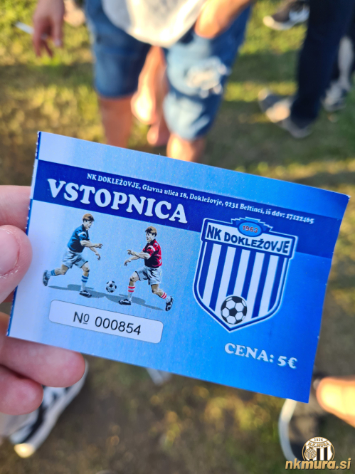 Vstopnica za tekmo.