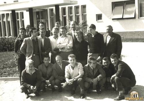 Nogometaši Sobote pred tekmo z Gorico, 24. septembra 1961.