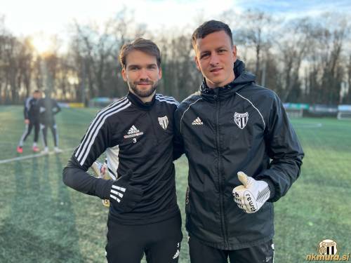 Klemen Pucko in Florijan Raduha ob pričetku priprav 4. januarja 2024.