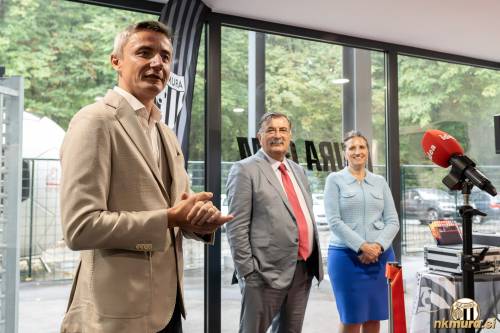 Agron Šalja, George Juncaj in Linda Juncaj.