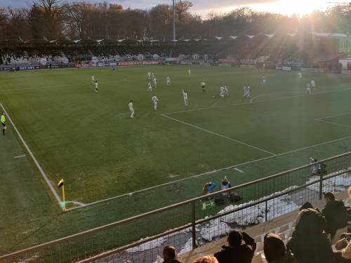 Dvoboj Mura : Olimpija s severne tribune.