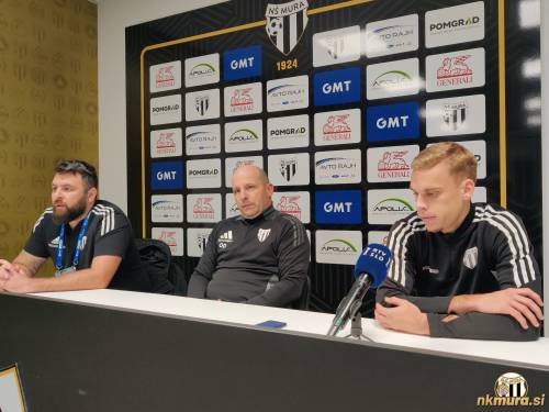 Smiljan Kuhar (tiskovni predstavnik), Oskar Drobne (trener) in Aljaž Antolin.