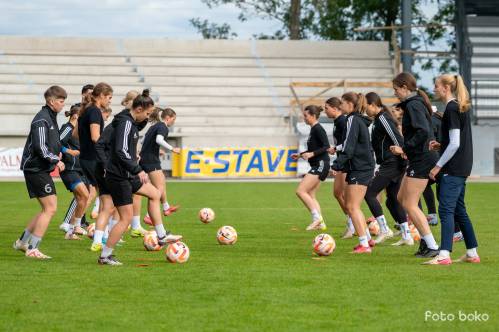 Uradni trening Mure None pred evropskim dvobojem proti Dinamu iz Minska.
