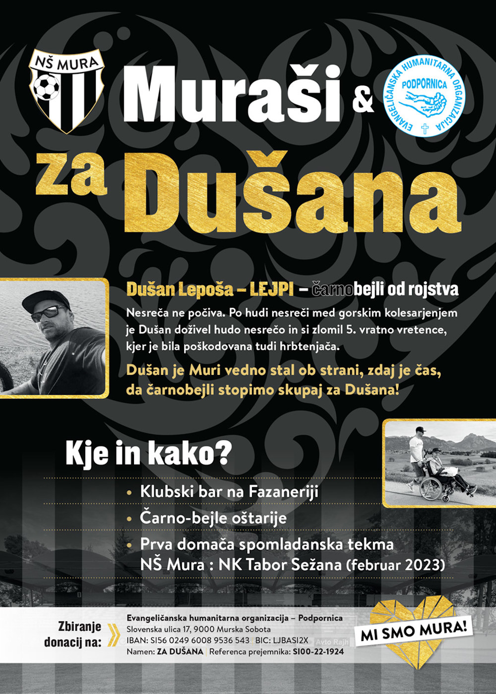 Plakat "Muraši za Dušana".