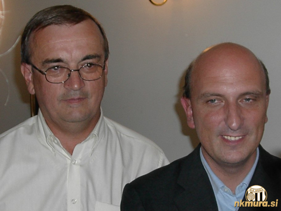 Podpredsednik Milan Mörec in predsednik Georg Suban.